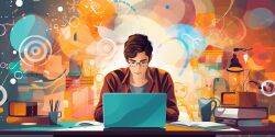 student using tools for editing and proofreading